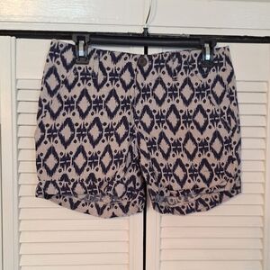 Kenar Linen Cuffed Shorts Sz 4 *D4